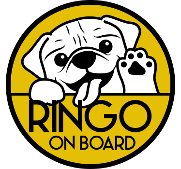 Car sticker custom puppy emblem - TenStickers