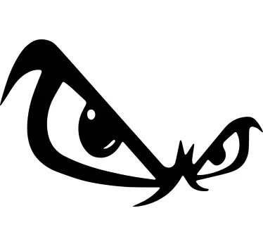 Car sticker angry eye design - TenStickers