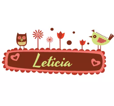 Personalised Name Nursery Kids Sticker - TenStickers
