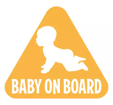 Baby On Board Sticker Warning! - TenStickers