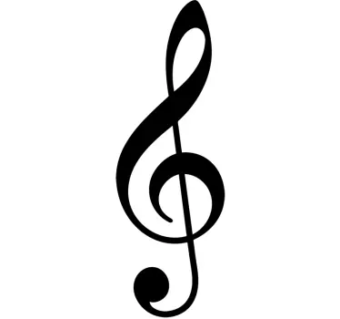Music Key Sticker - TenStickers