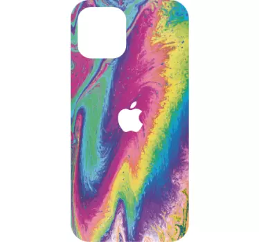 Iphone sticker in bright flowing colors - TenStickers