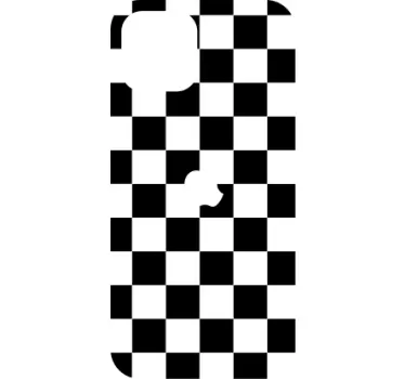 Iphone sticker checkerboard design - TenStickers