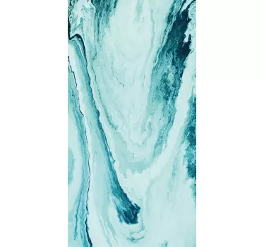 Waves of blue marble iPhone decal - TenStickers
