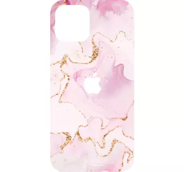 Rose gold marble iPhone decal - TenStickers