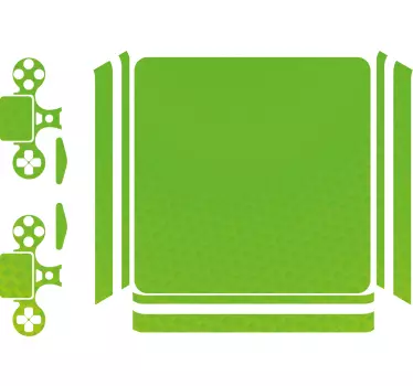 Green carbon Playstation 4  decal - TenStickers