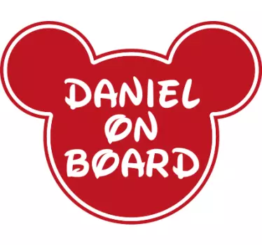Baby on board sticker customizable child alert - TenStickers