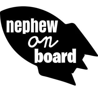 Baby on board sticker nephew safety reminder - TenStickers