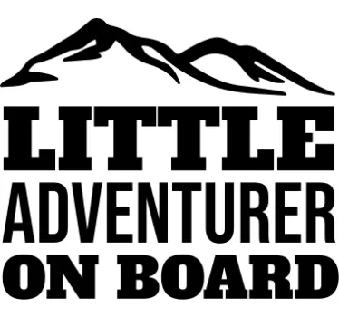 Little adventurer baby on board sticker - TenStickers
