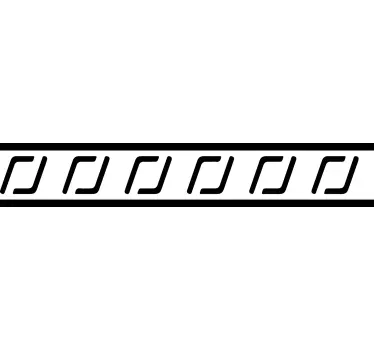 Wall border sticker elegant line design - TenStickers
