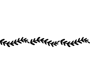 Elegant nature design border decal - TenStickers