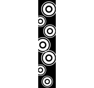 Wall border sticker bold circular designs - TenStickers