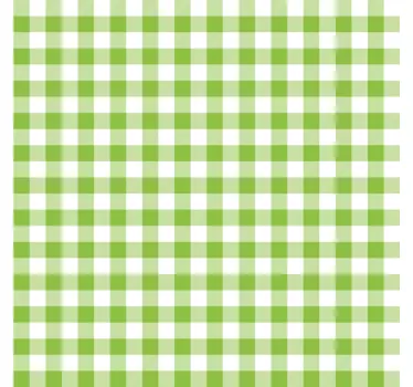 Green check pattern iPhone sticker - TenStickers