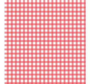 Red checked decoration iPhone decal - TenStickers