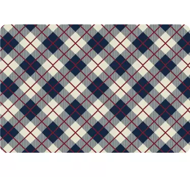 Laptop skin elegant checkered design - TenStickers