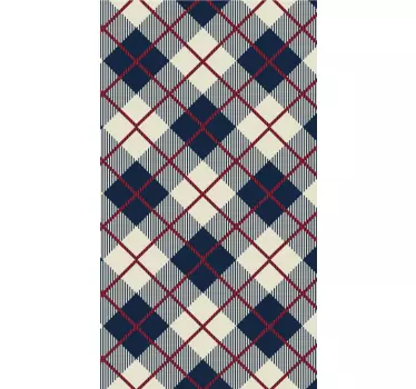 Iphone sticker plaid pattern - TenStickers