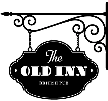 The Old Inn Pub Sticker - TenStickers