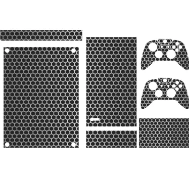 White and grey metal surface xbox  decal - TenStickers