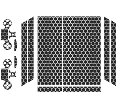 Honeycomb pattern details PS4 skin - TenStickers