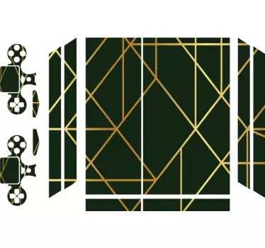 Ps4 skin with geometric shapes pattern - TenStickers