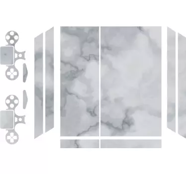 Marble pattern cover PS4 skin - TenStickers