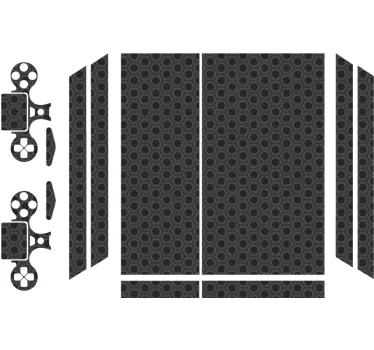 Geometric black pattern PS4 skin - TenStickers