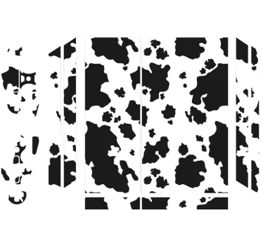 Black and white cow spots Playstation 4 sticker - TenStickers