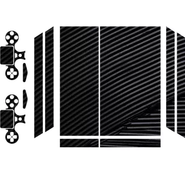 Solid matte black Playstation 4 sticker - TenStickers
