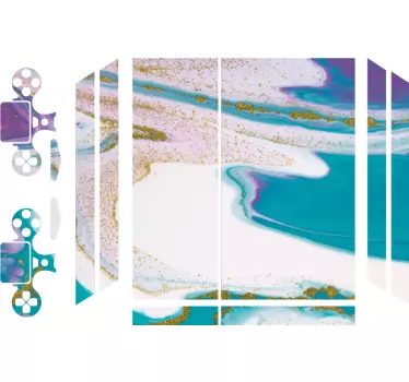 Marble texture pattern PS4 skin - TenStickers