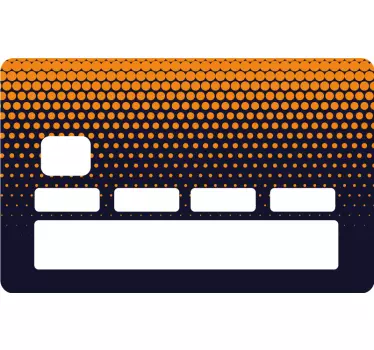 Abstract blue shades gradient pattern bank card sticker - TenStickers