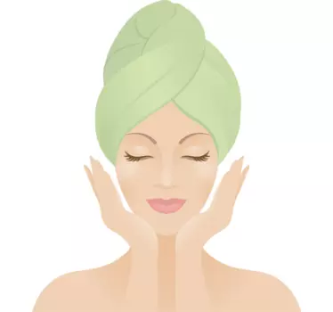 Pampered Woman Sticker - TenStickers