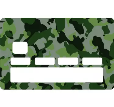 Credit card sticker camo pattern design - TenStickers