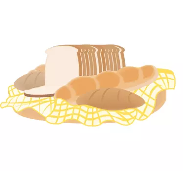 Bread Basket Sticker - TenStickers