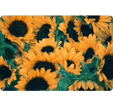Sunflower Bouquet Pattern laptop skin - TenStickers