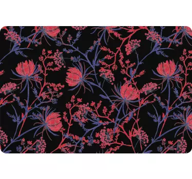 Floral Print Cover laptop skin - TenStickers
