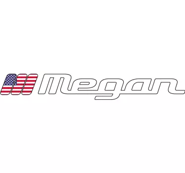 US custom flag motorbike sticker - TenStickers