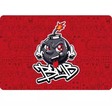 Animated explosive laptop skin - TenStickers