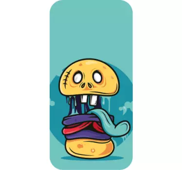 Spooky skull soda iPhone sticker - TenStickers