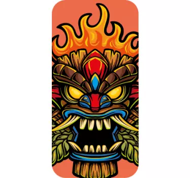 Fierce dragon creature iPhone sticker - TenStickers