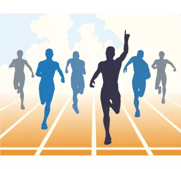 Olympic Race Wall Sticker - TenStickers