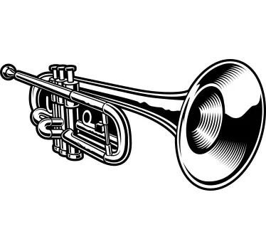 Brass instrument design wall sticker - TenStickers