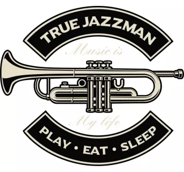 Trumpet emblem wall sticker - TenStickers