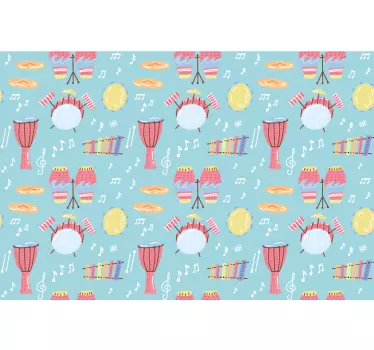 Colorful Music Elements laptop skin - TenStickers