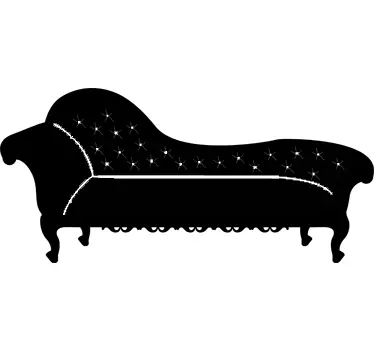 Classic Chaise Sofa Wall Sticker - TenStickers