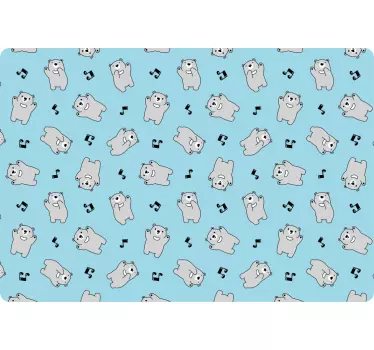 Happy Polar Bears laptop skin - TenStickers