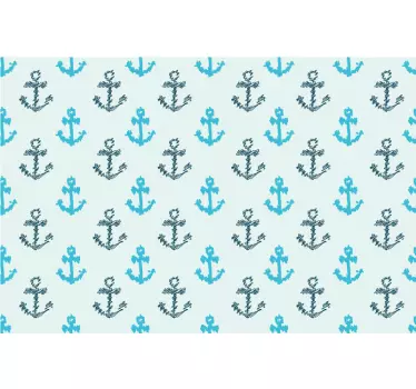 Credit card sticker anchor pattern design - TenStickers