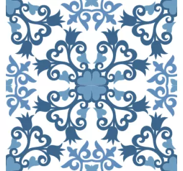 Elegant floral concept wall border sticker - TenStickers