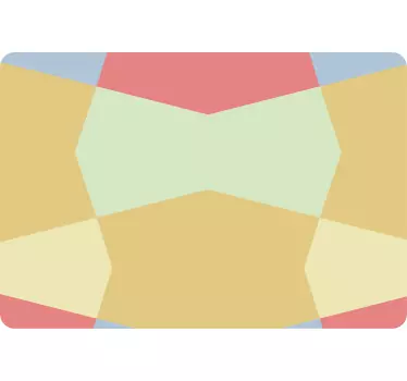 Geometric Color Block laptop skin - TenStickers
