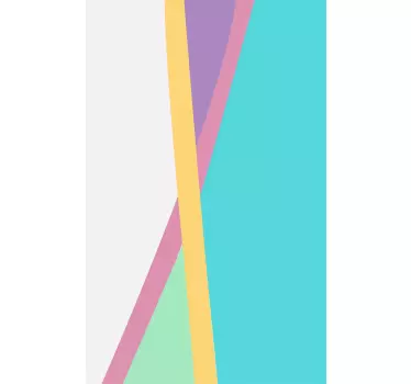 Colorful background color blocks fridge decal - TenStickers