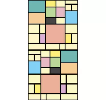 Lively Geometric Element iPhone sticker - TenStickers